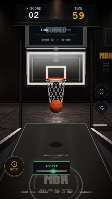 A physical make pulling through the net